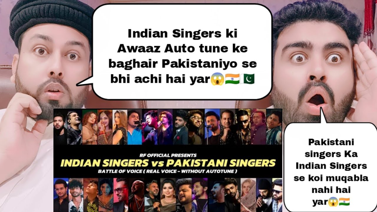 Indian Vs Pakistani Singers Voice Without Auto tune | Pakistani Reaction 