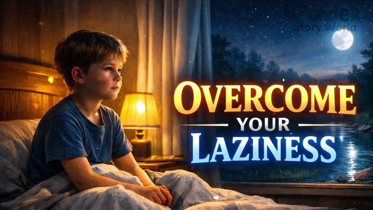 Overcome Your Laziness | Wonder Story World | Motivational Kids Bedtime Story 🌙✨
