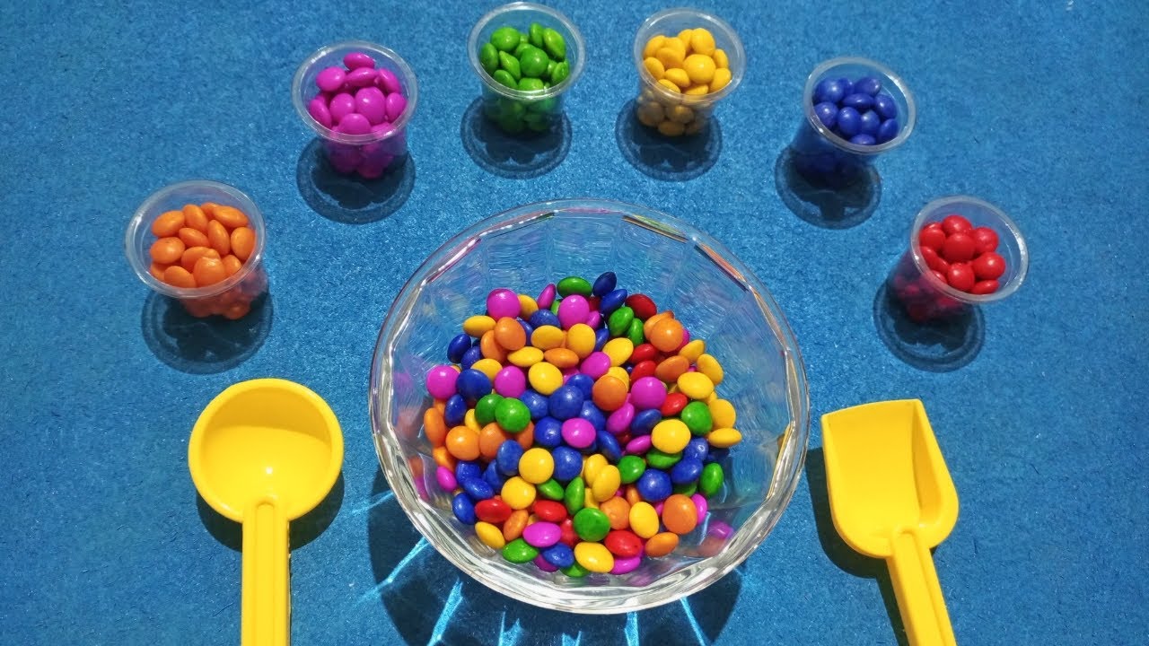 satisfying video | Mixing colorful candy in bowl, digging animal eggs, ASMR | Fun Shore