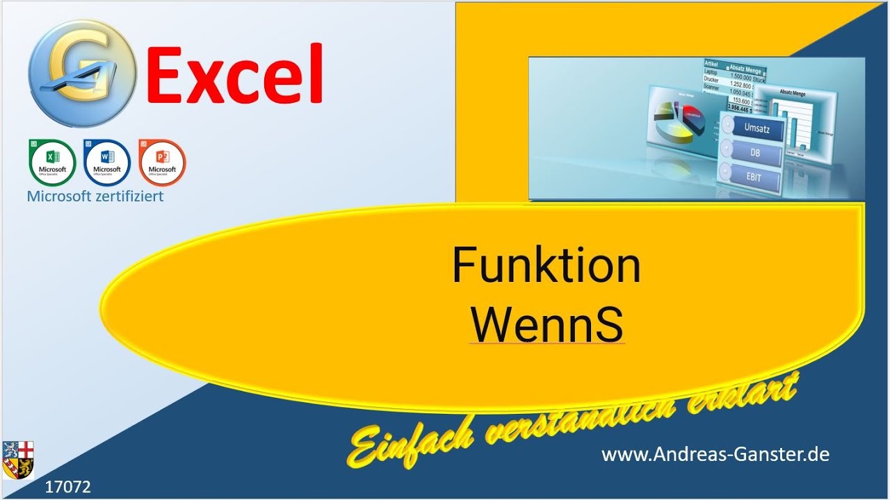 Funktion WennS mehrere Schleifen m&ouml;glich | Excel Tipp 17072 | Tutorial Deutsch | Andreas Ganster