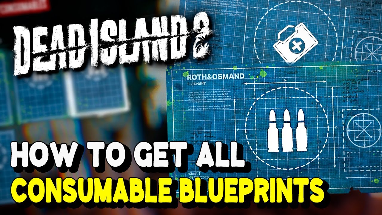 Dead Island 2 ALL CONSUMABLE BLUEPRINT LOCATIONS (How to craft Med Kits & Bullets)