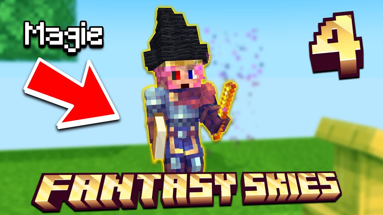 JE FAIS DE LA MAGIE SUR MINECRAFT- Fantasy Skies #4 - Minecraft Skyblock Moddé