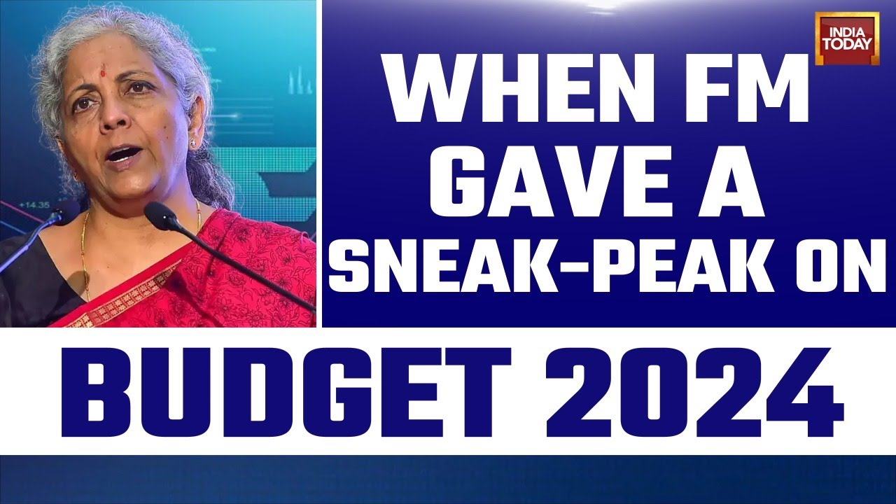 Union Budget 2024 NEWS | Finance Minister Nirmala Sitharaman On Economic Growth & GDP | India Today