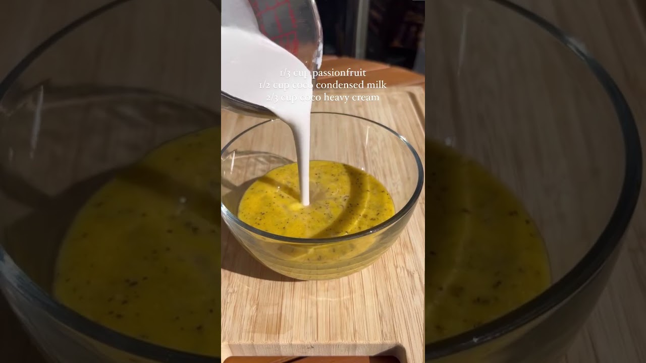 Vegan passionfruit mousse that&rsquo;s to LIVE for 😍🤤💓