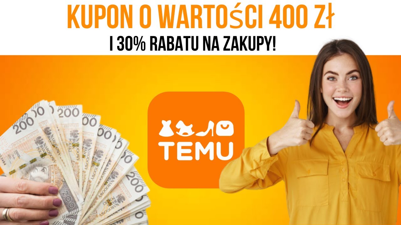 Kod rabatowy temu na 400zł oraz 30% zniżki na wybrane produkty ! | #temu #poland