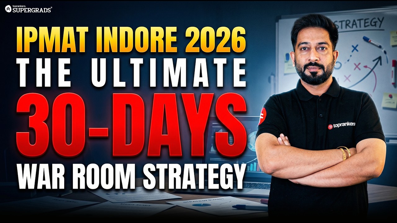 Only 30 Days Left 😳 IPMAT Indore 2026 War Room Strategy to Crack IIM Indore