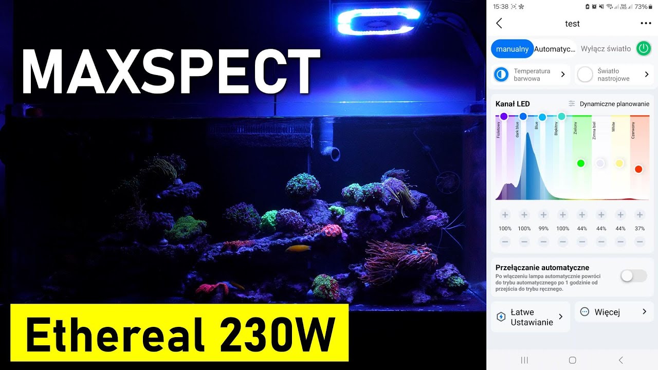 MaxSpect Ethereal Infinite E8 230W - Lampa do Akwarium Morskiego