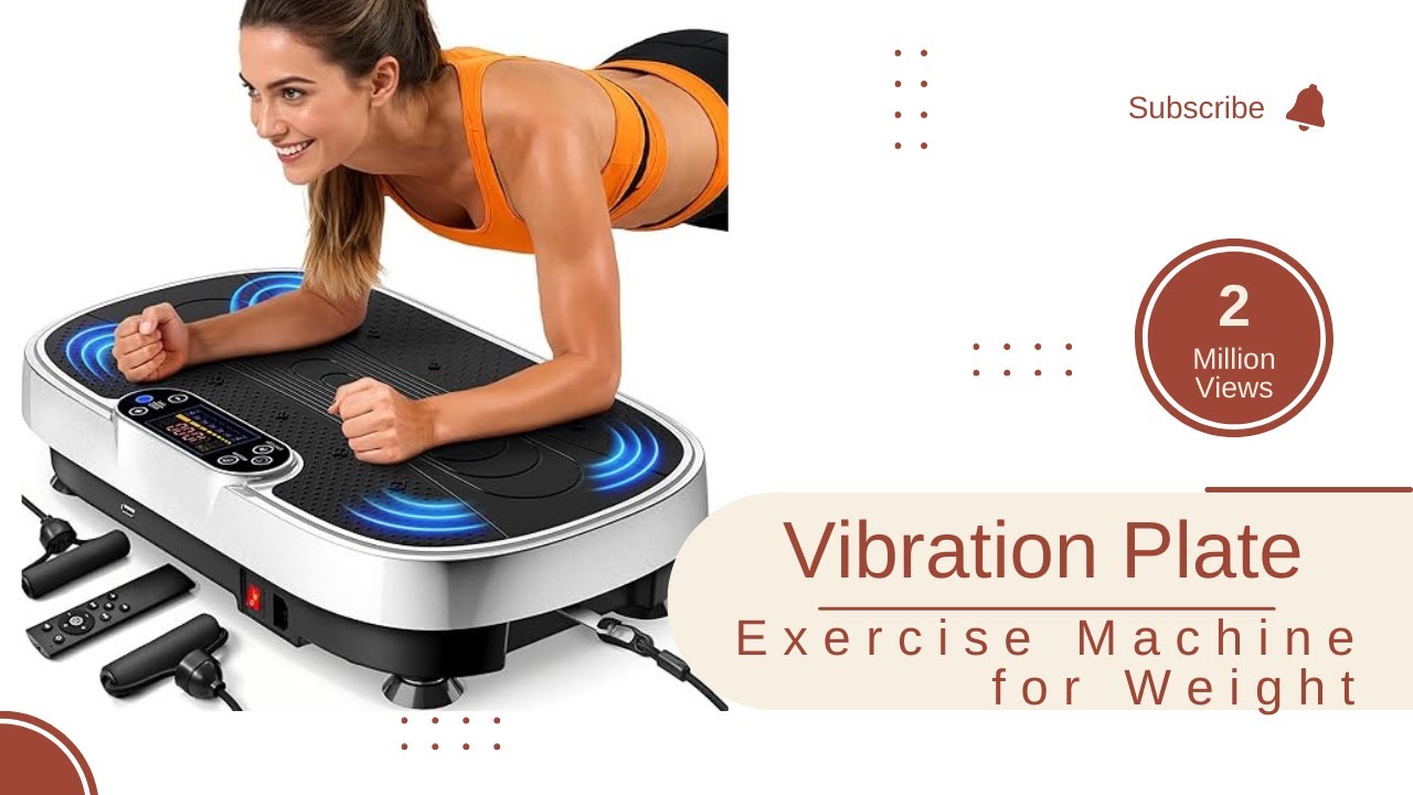 Vibration Plate Exercise Machine for Weight Loss & Lymphatic Drainage