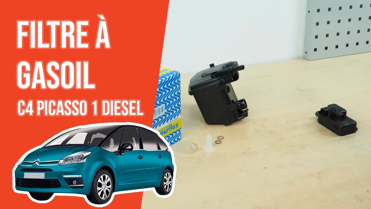 Changer le Filtre à Gasoil C4 Picasso 1 1.6 HDI  ⛽