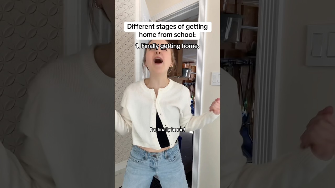 The different stages of going back to school #comedy #pov #funny #relatable