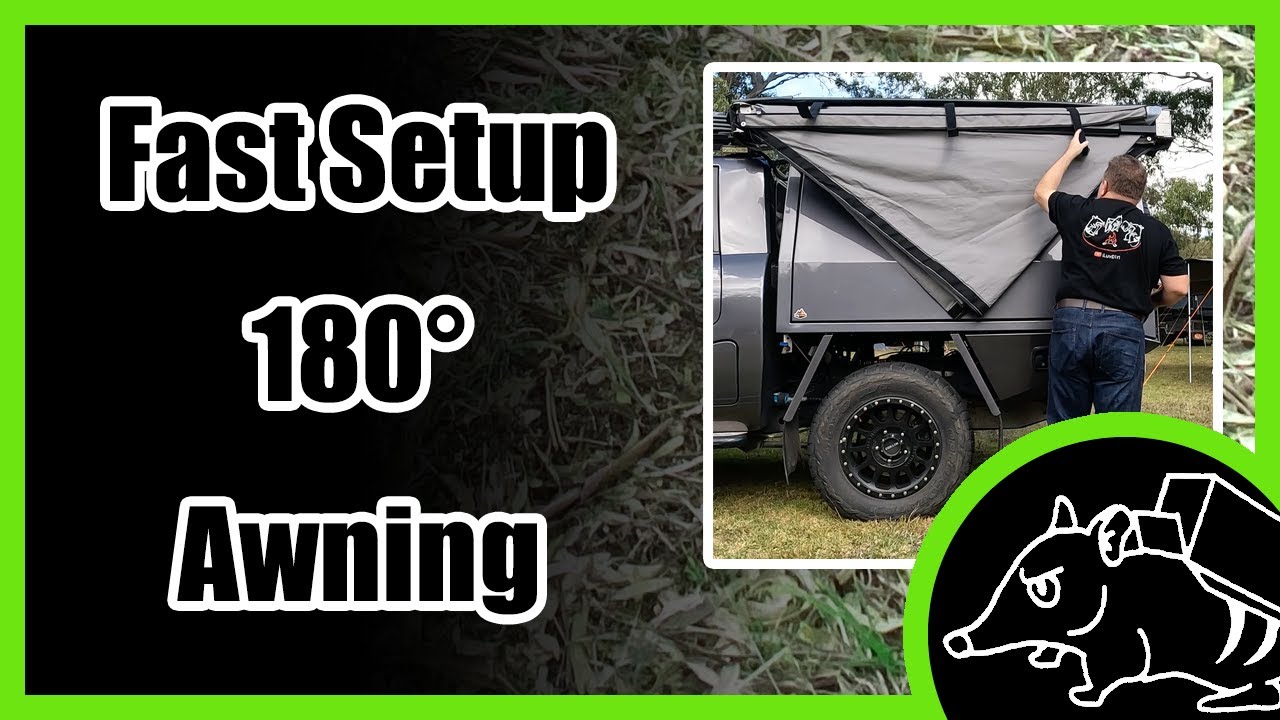 SupaPeg 180 Degree Free Standing Awning for Vehicles and Camping!