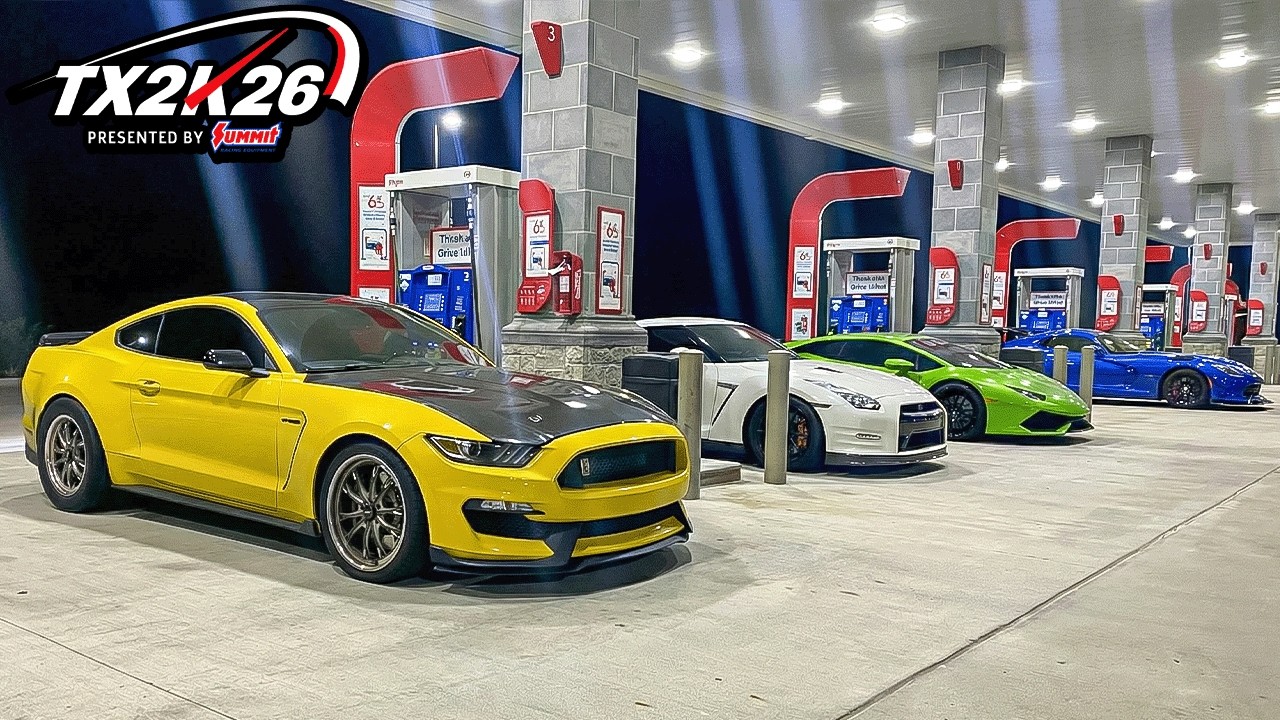 Я взял свой Shelby GT350 мощностью 950 л.с. на безумную предварительную встречу TX2K26!