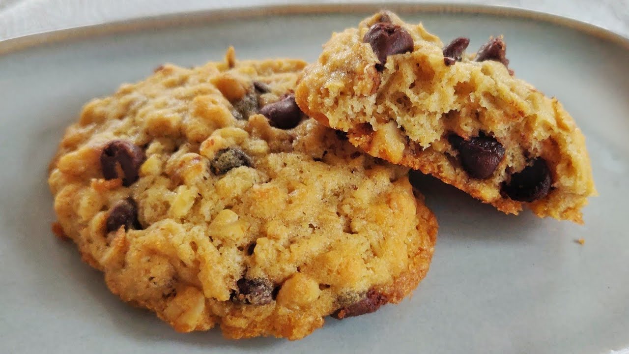最好吃的燕麦巧克力软曲奇|Oatmeal chocolate soft cookies, Best taste