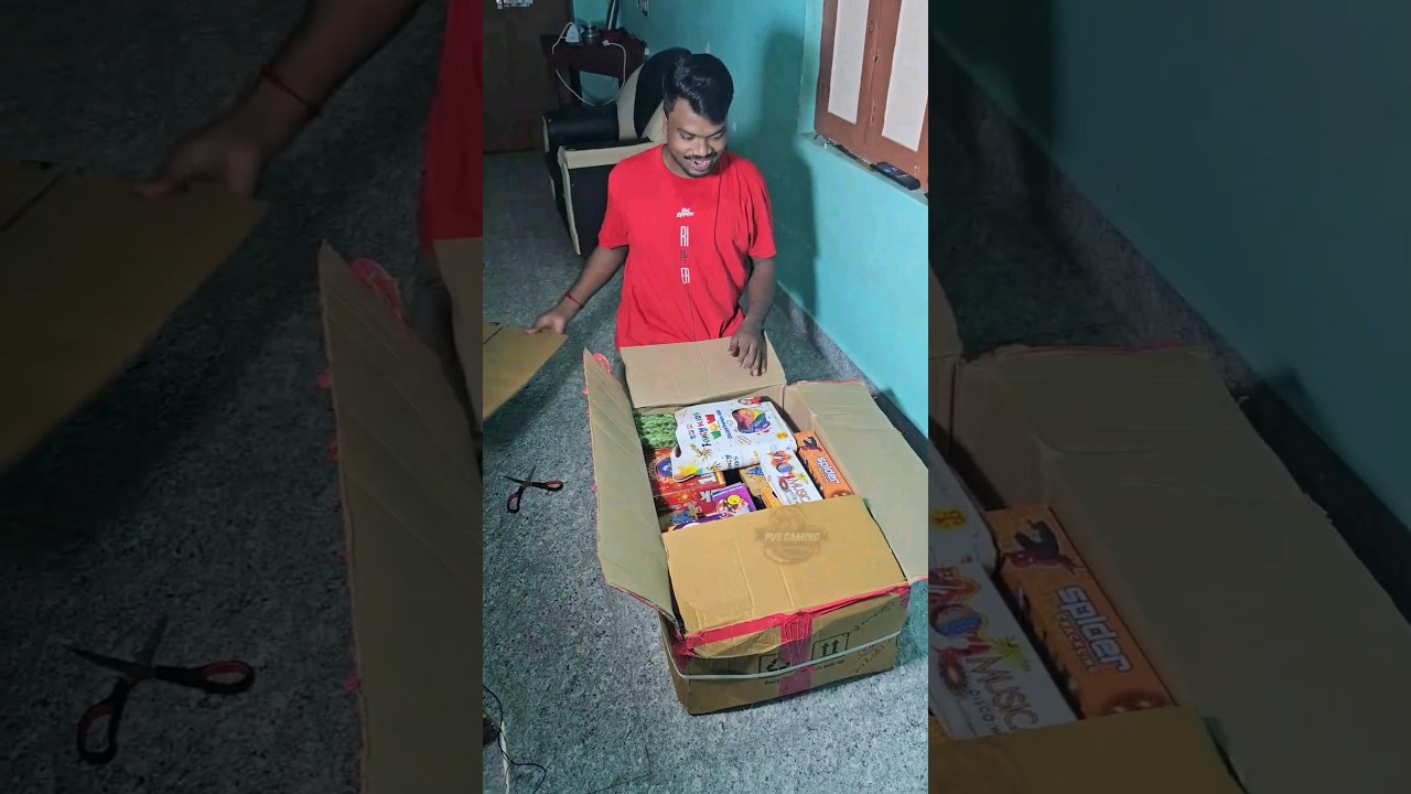 தீபாவளி பட்டாசு 💥 Surprise Gift To PVS GAMING House #shorts  #tamil #surprise