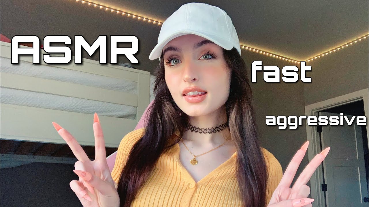 ASMR | Fast & Aggressive Soft Spoken Lofi Trigger Assortment ( hand sounds, clawing, gripping + )