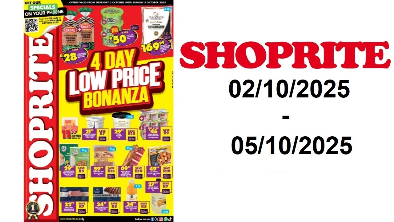 Shoprite specials - Low Price Bonanza KwaZulu Natal - 02/10/2025 - 05/10/2025