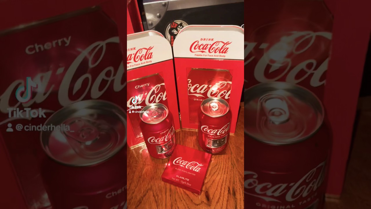 Coca Cola & Glamlite Collection 🫧 #fyp #glamlite #cocacola #shorts #makeupcollection