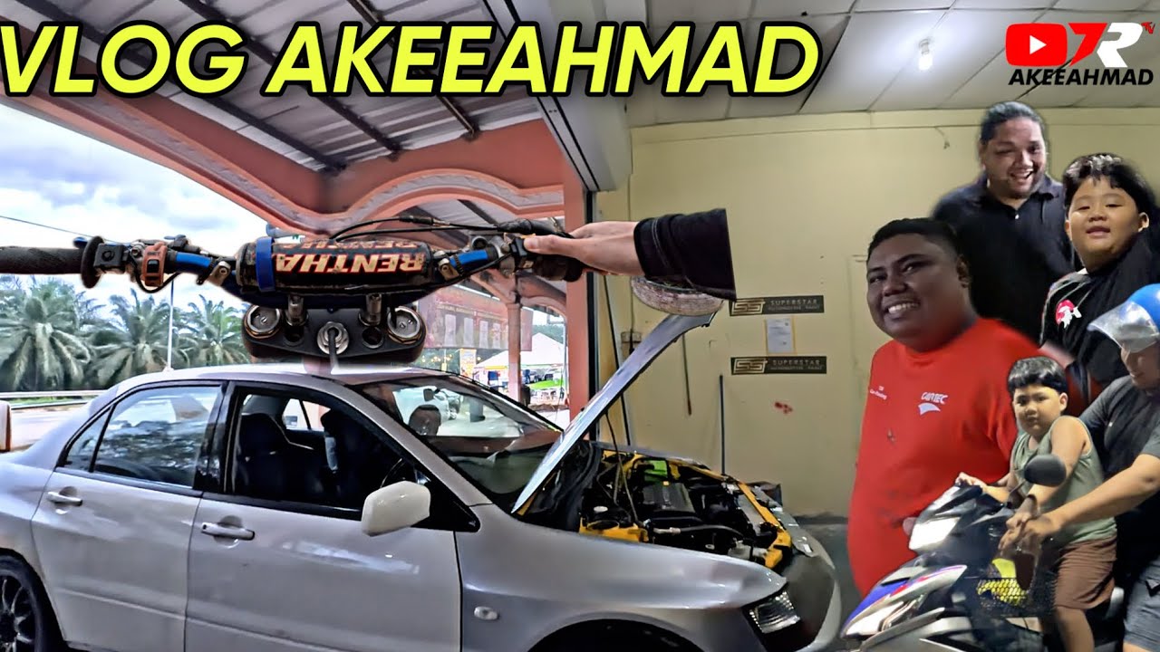 Vlog AkeeAhmad Edisi : Hantar Evo Cat (AdlyPainter), Hari 7 Yz250f, Bersiap ke RXZ Member Melaka