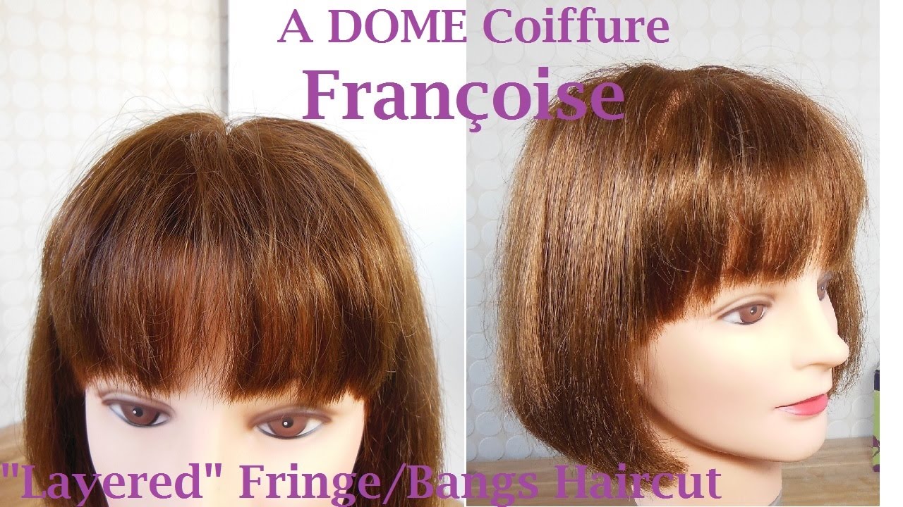 Coupe frange dégradée & effilée | Corte flequillo en capas | Bangs haircut with layers
