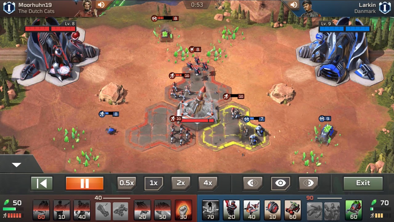 C&C Rivals Replay - Laser Drones