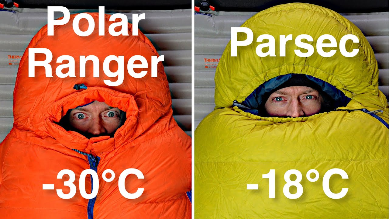 Which winter sleeping bag do you need? // Thermarest Polar Ranger vs Parsec -18℃