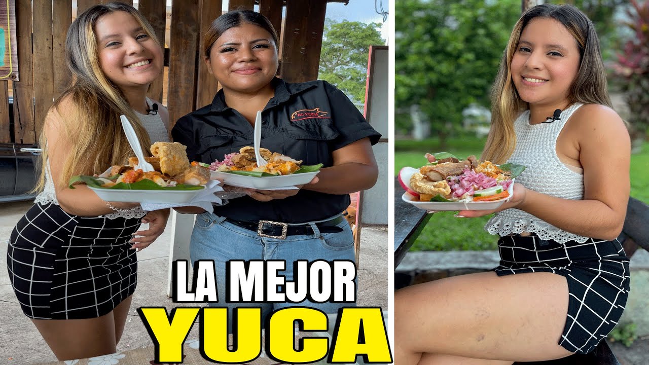 ASÍ Es La VERDADERA YUCA Con CHICHARRON  A La Orrila De La Carretera En El Salvador 🇸🇻*Motovlog*