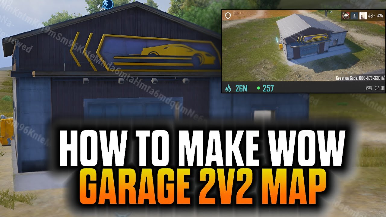 How To Make Wow Garage 2v2 Map | Garage 2v2 Map Totorial Wow Map |