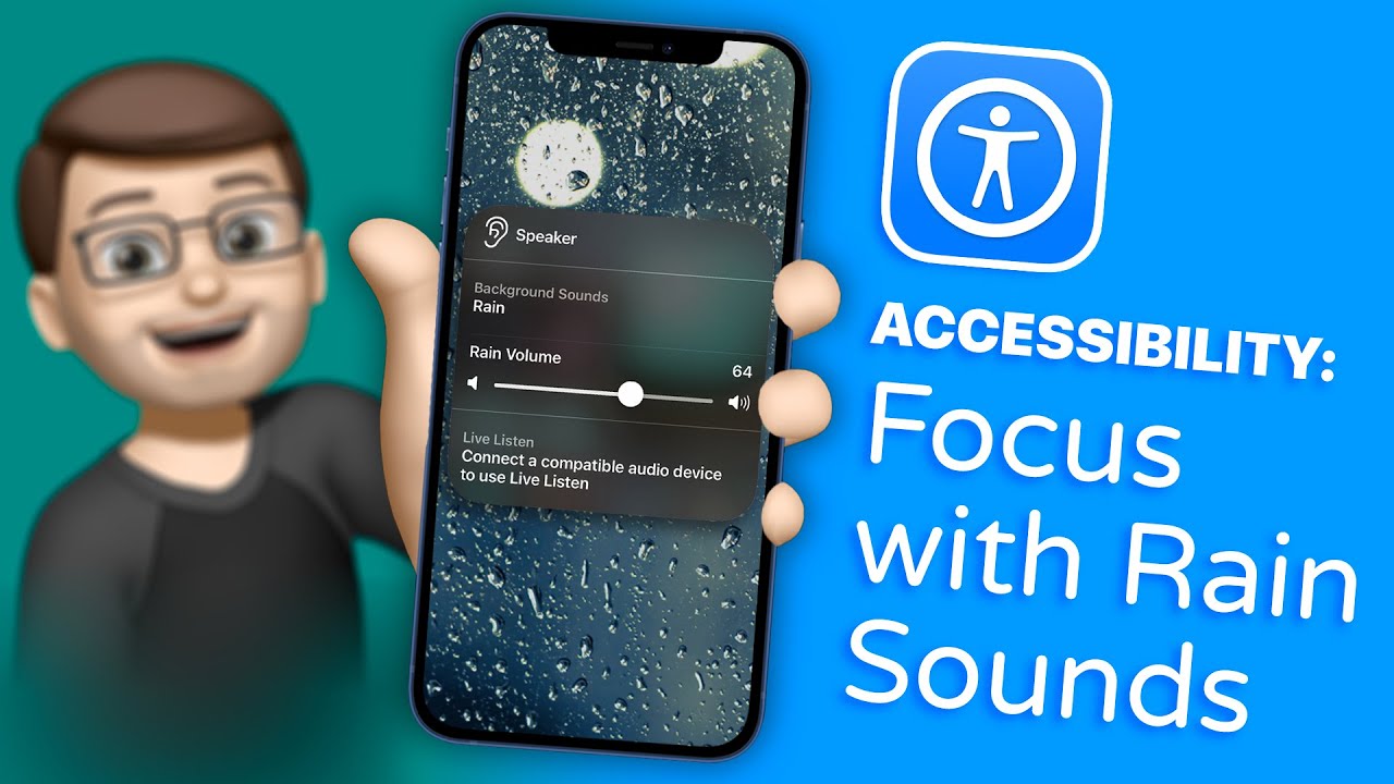 Using iPhone to Experience Calming Rain Sounds