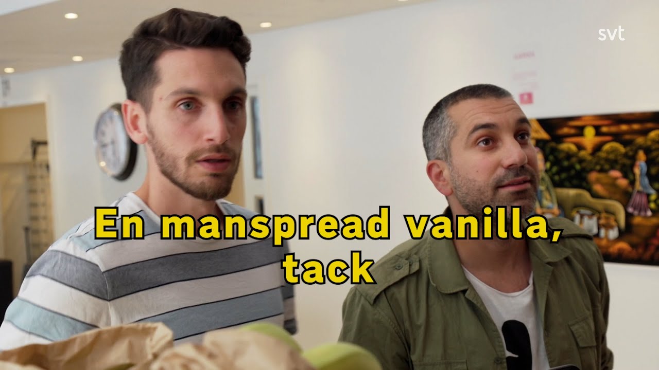 En manspread vanilla, tack- Laxbralla