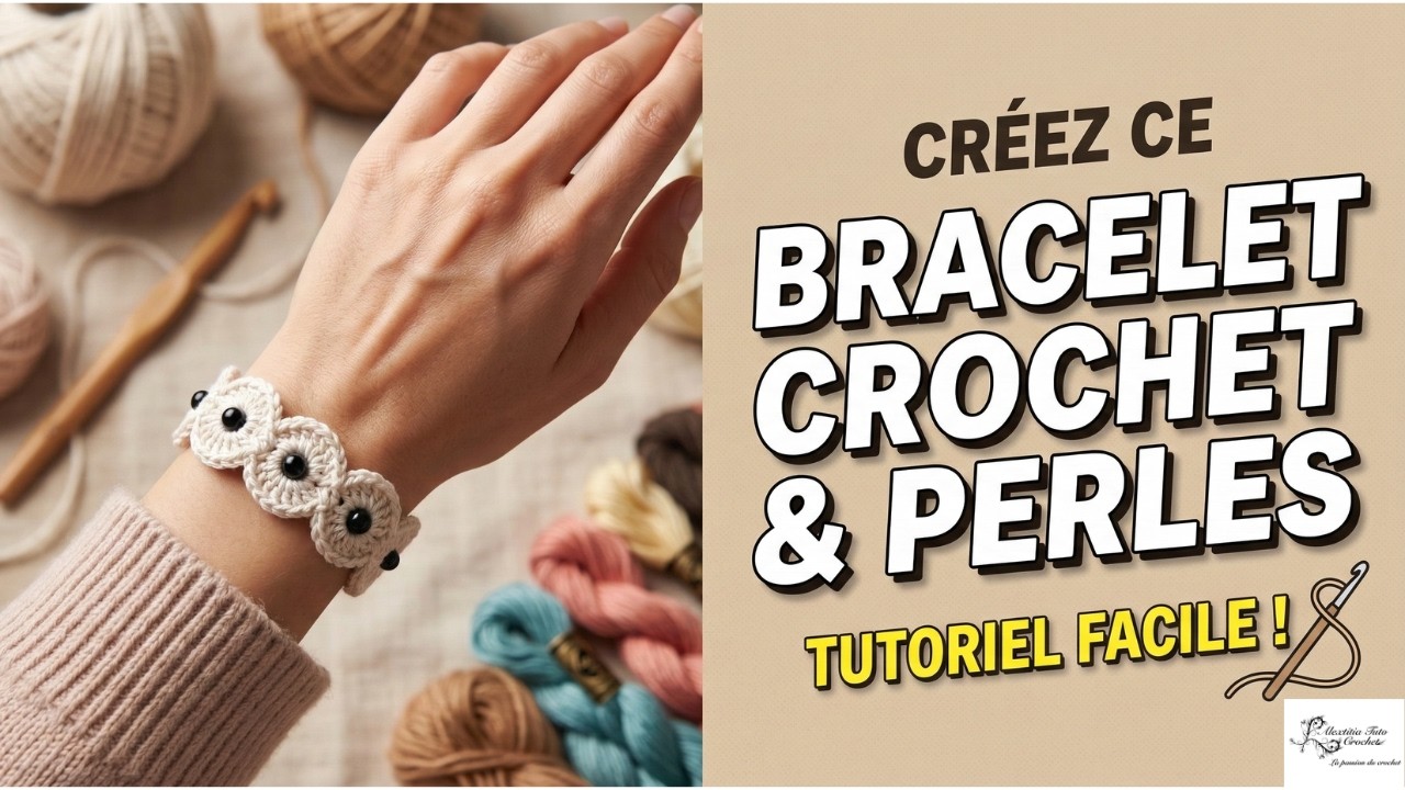 Tuto bracelet, tour de cou au crochet