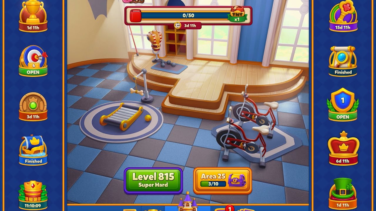 Royal Match Tutorial | Levels 815-824 First Try | 150, 000 coins reached March 17 2026