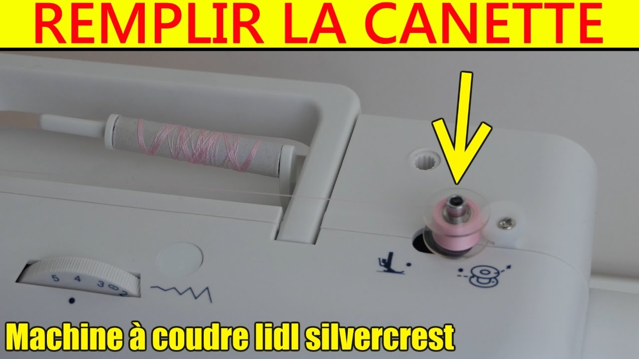 lidl machine à coudre remplir la canette silvercrest snm33 Winding the bobbin