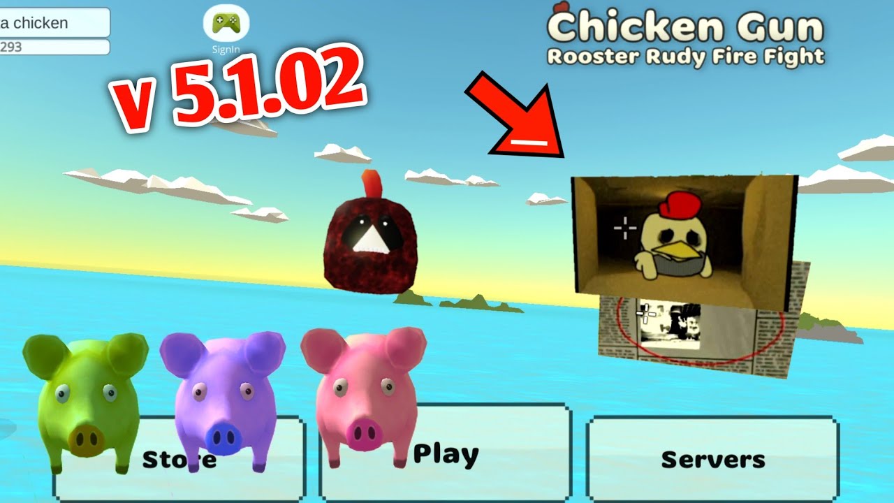 😍 ALL NEW UPDATE EASTER EGGS V 5.1.02 | CHICKEN GUN NEW PIG AND SECRETS