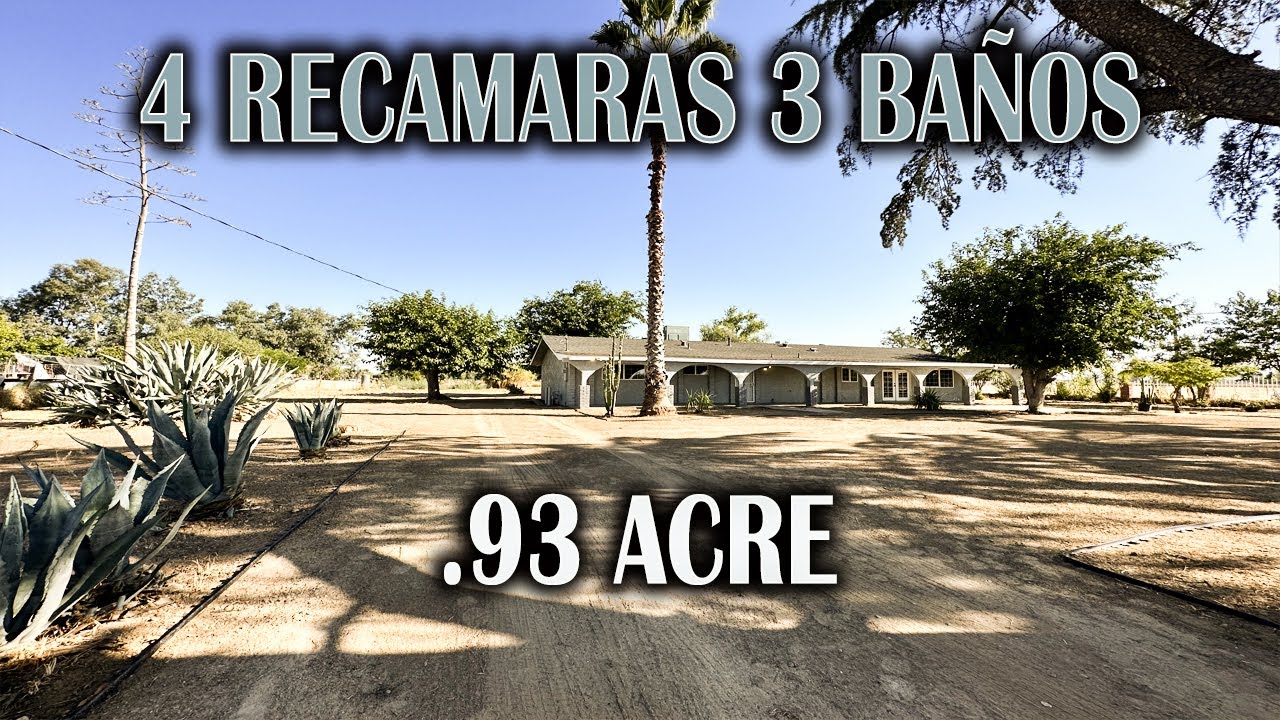 CASA CON TERRENO GRANDE || REMODELADA || 4 RECAMARAS 3 BAÑOS | Madera, CA.