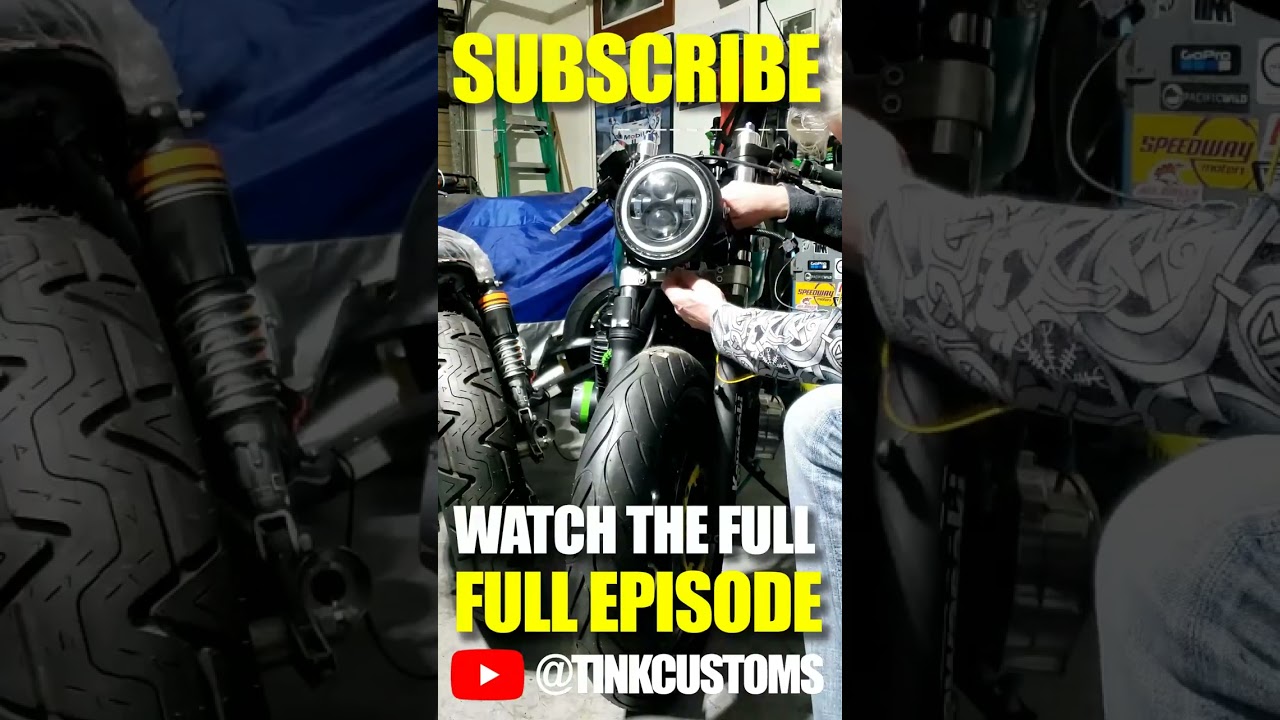 Fitting LED rear light seat on #Kawasaki KZ650 Custom Motorcycle : 24