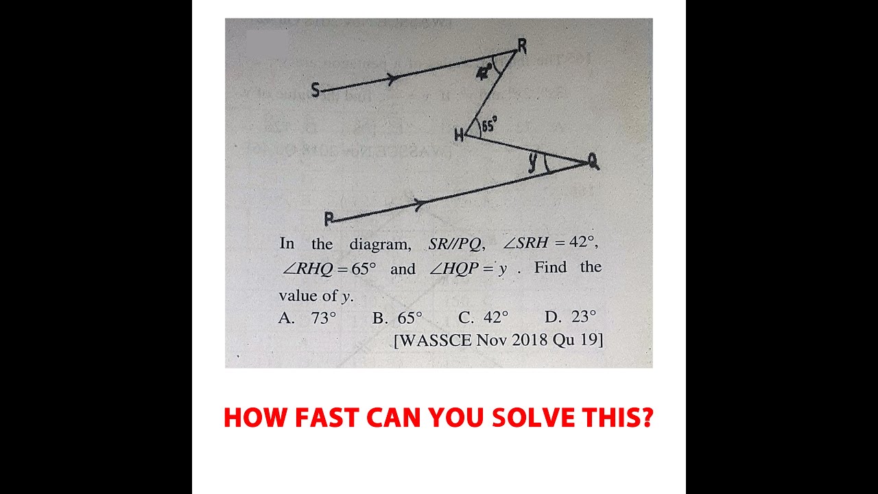 SOLVING WASSCE QUESTIONS ON PLANE GEOMETRY 1, PART 2.
