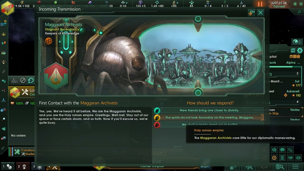 HRE In space: spatium incolae