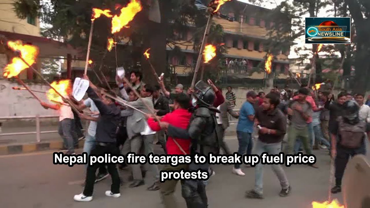 Nepal police fire teargas to break up fuel price protests