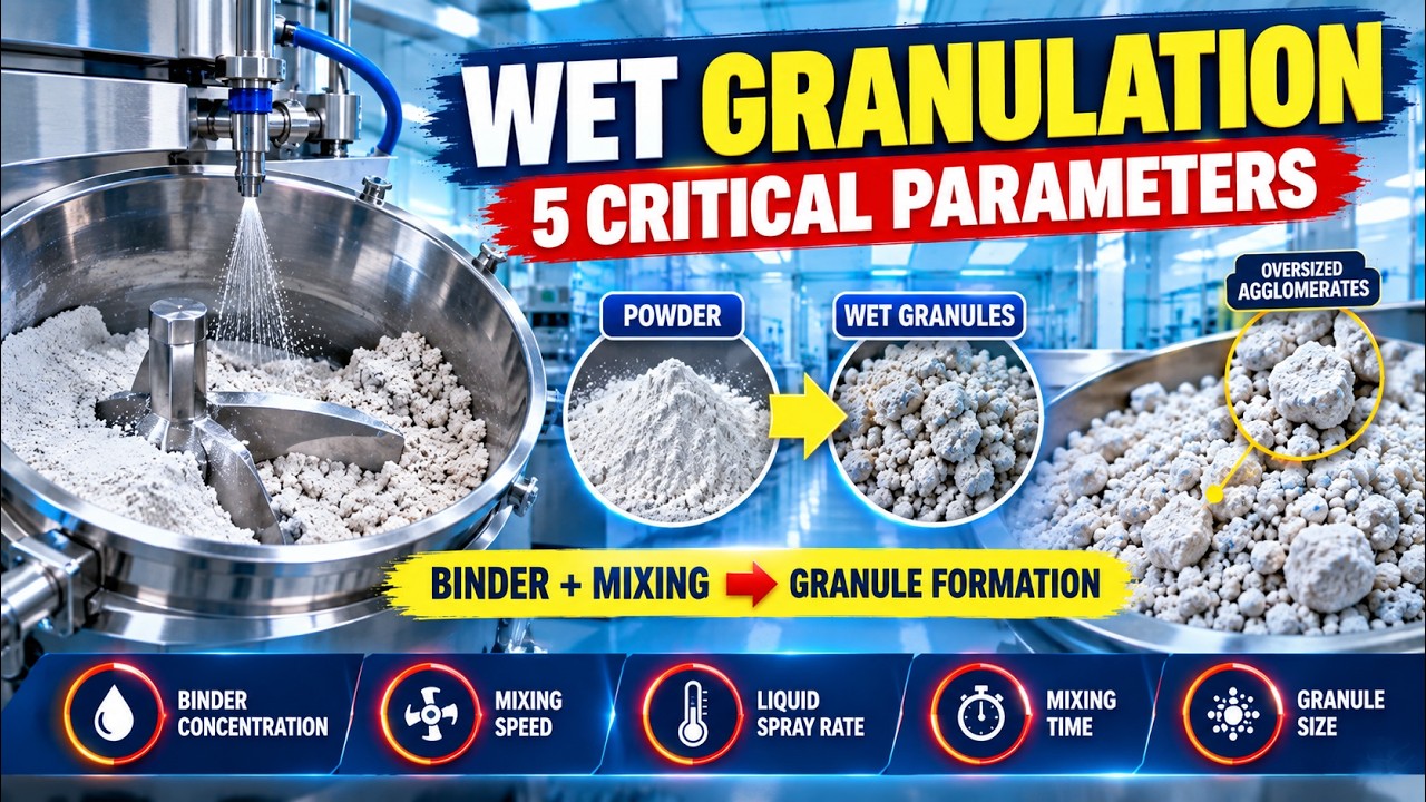 Wet Granulation | Process, Stages & Critical Parameters