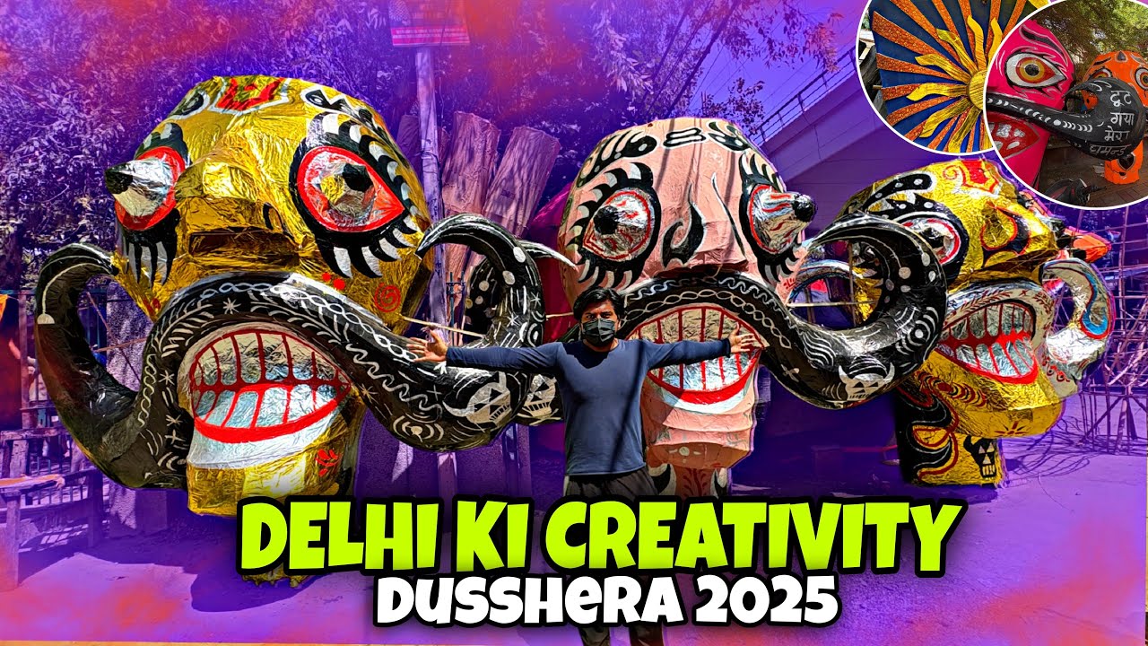 ITNA BADA 😱RAVAN 👺|| KESE BANAYA ISE 😲|| LIVE HAND MADE RAVAN ￼🔥🔥|| 26/09/2025