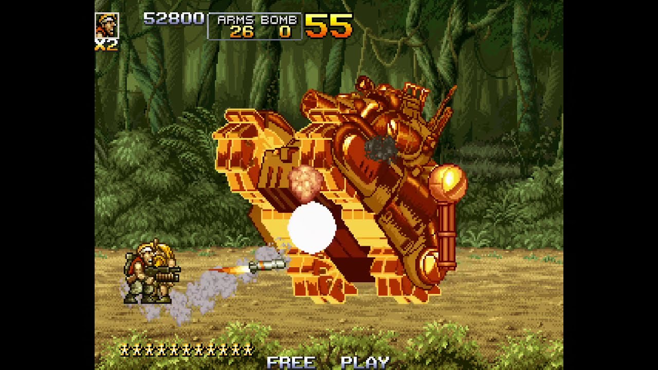 Metal Slug 5 - Mission 1 - No Death & 10 Prisoners Rescued