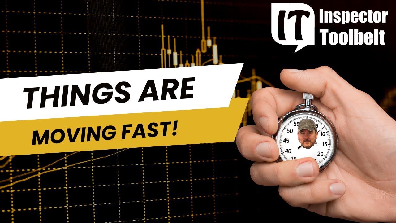 Things Are Moving Fast #homeinspections #homeinspector #inspectortoolbelt