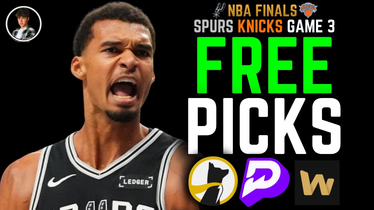 5-0 SWEEP 🚀 NBA FINALS SPURS vs. KNICKS GAME 3 BEST PICKS | PRIZEPICKS PLAYER PROPS | JUNE 8TH #nba