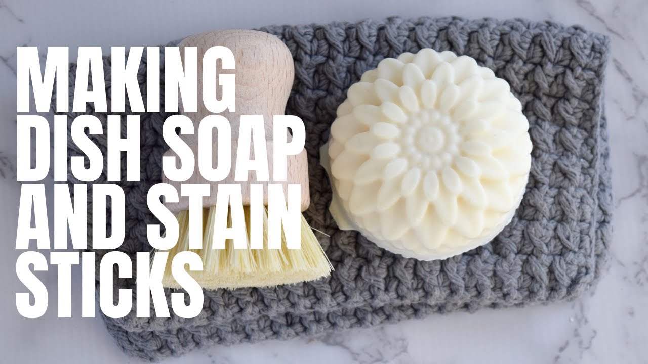 Making Solid Dish Soap with Coconut Oil, cold processed, heat transfer method