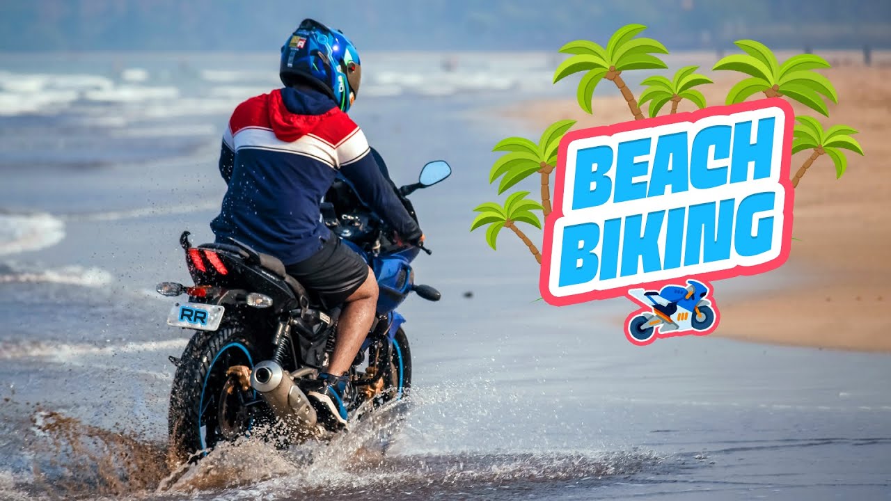 Beach Biking 🏍️| Aaravi Beach 🌊| Insta 360 Shots | Roadman Rohan