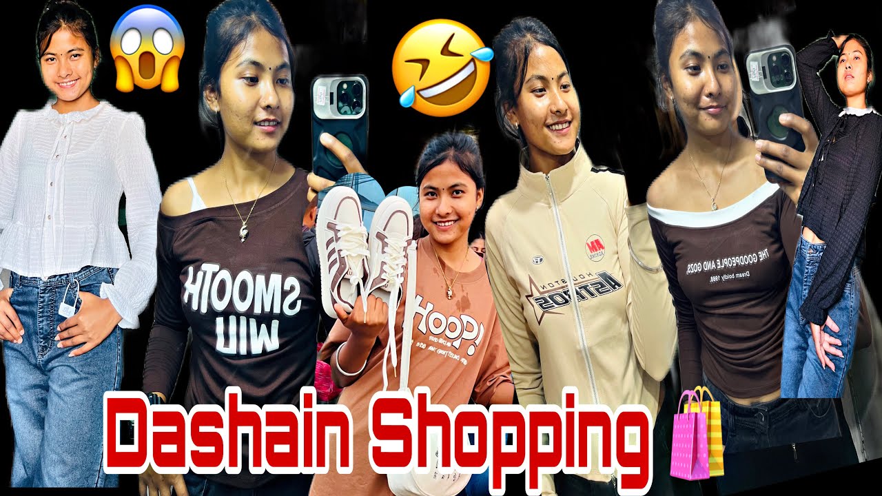FINALLY FINALLY DASHAIN SHOPPING GARIYO😱||Sanjana❤️Tharu||vlog🥀