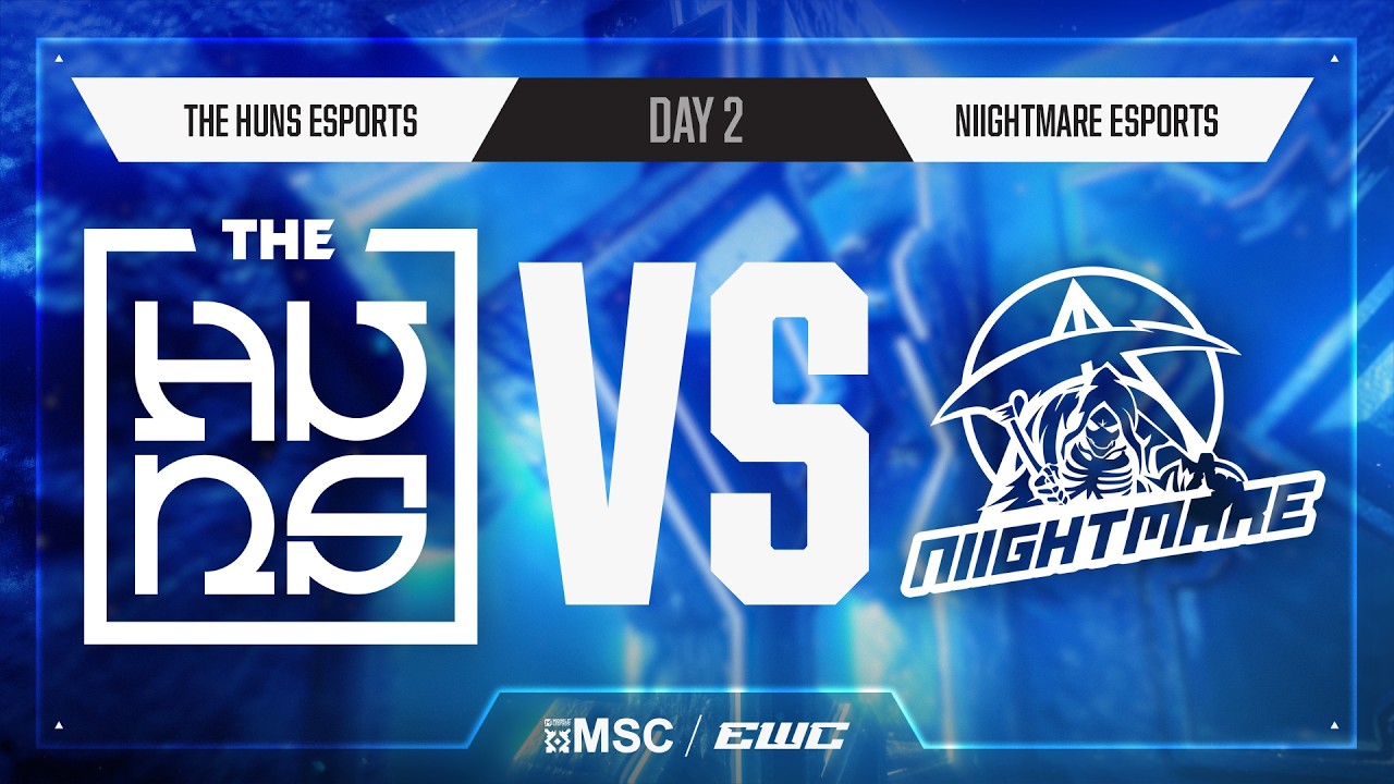 The Huns Esports vs Niightmare Esports | Day 2 | Wild Card Stage | MSC Tournament at EWC 26