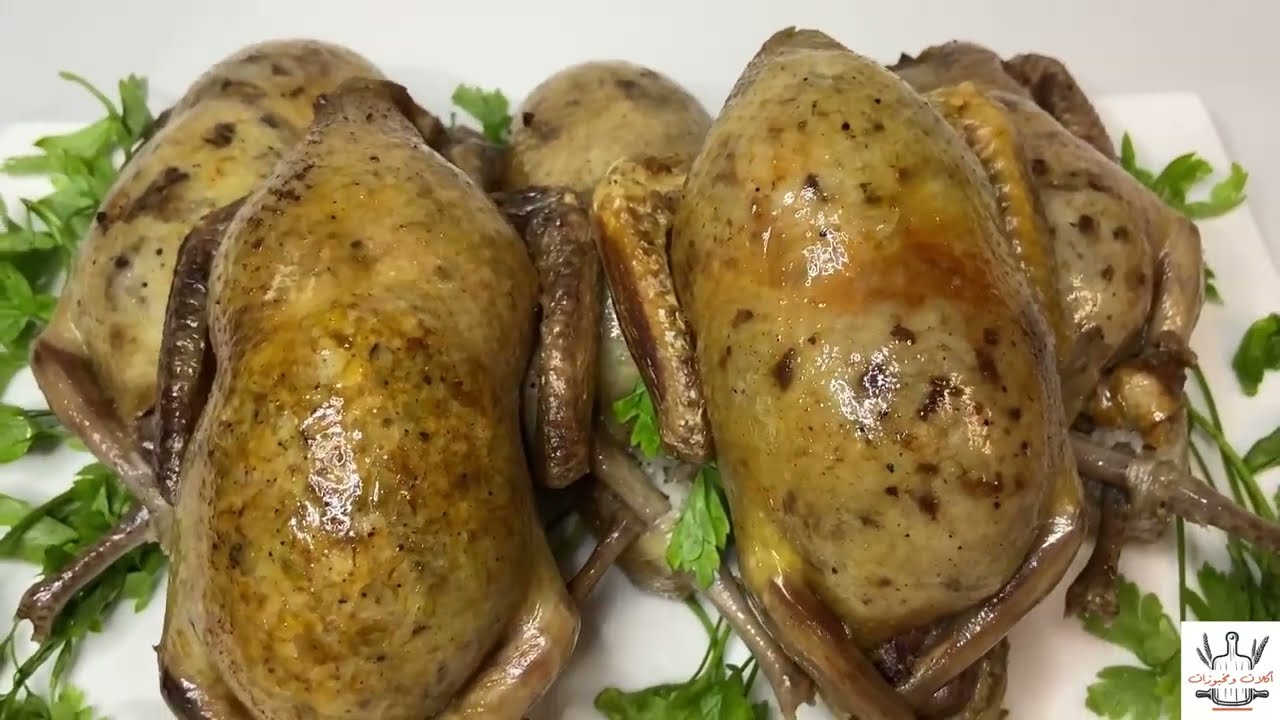 اجدد طريقه لعمل الحمام محشي لحمه مفرومه و حمام محشي فريك 😋❤️❤️