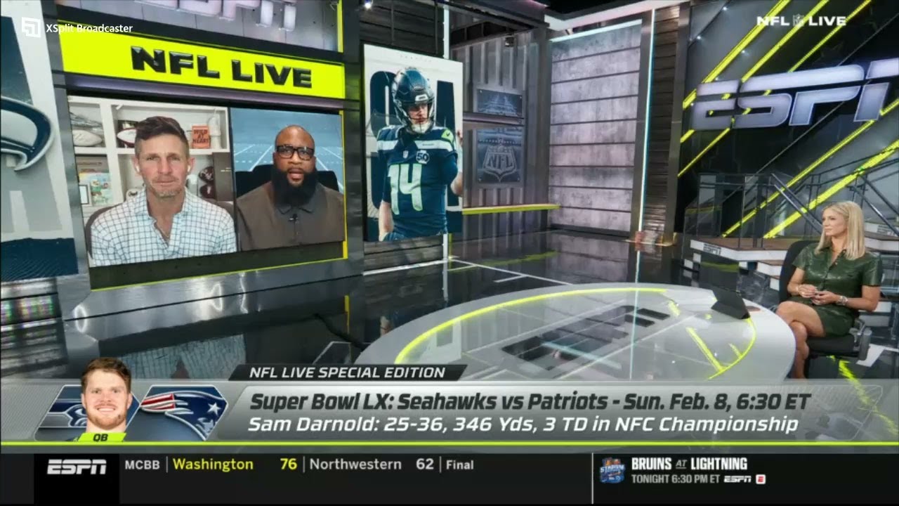 Full NFL LIVE | ESPN bold prediction Super Bowl LX: Patriots vs Seahawks: Sam Darnold or Drake Maye?