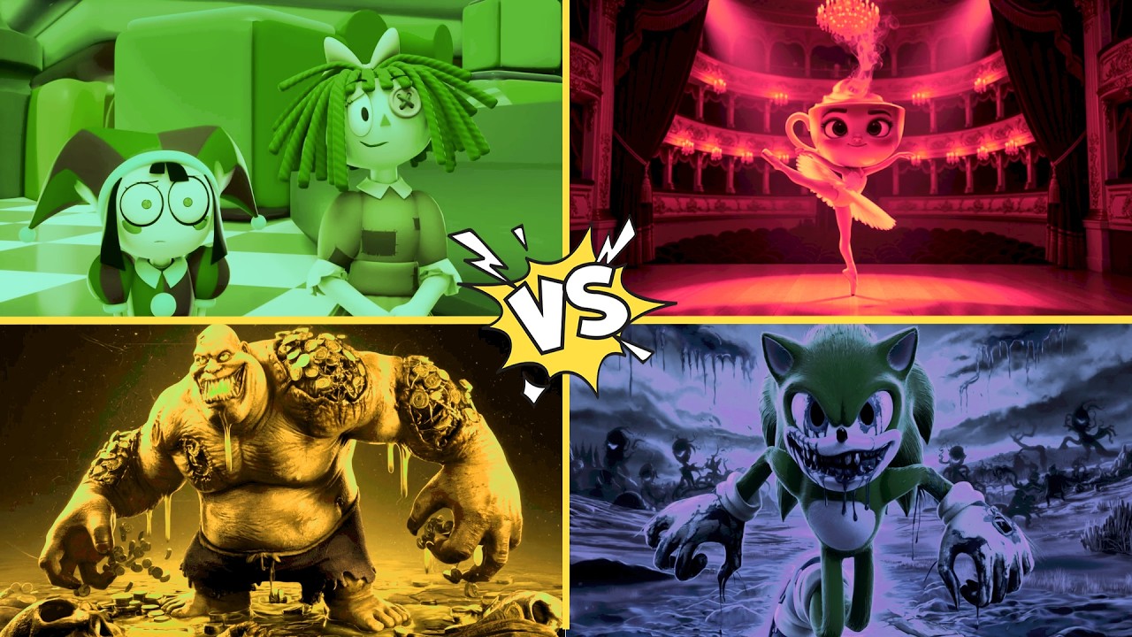 Monster Battle x4! Coffin Dance Song 14